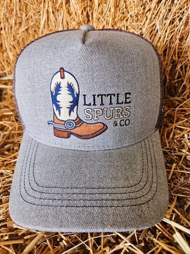 Little Spurs & Co - Grey Marle Toddler Cap