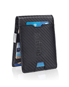 Men's Republic Men's Republic Faux Leather Wallet Money Clip - Black