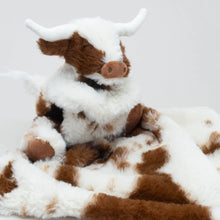 Load image into Gallery viewer, PRE - ORDER Texas Longhorn Highland Cow Soft Toy Soother Comforter 29cm