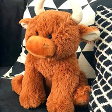 Load image into Gallery viewer, PRE-ORDER Highland Cow Plush Baby Toy Large Stuffed Cow 30cm