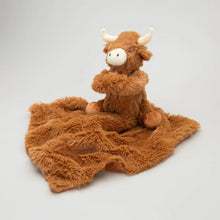 Load image into Gallery viewer, PRE-ORDER Horny Highland Cow Baby Soft Toy Soother Comforter 29cm