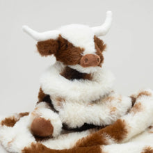 Load image into Gallery viewer, PRE - ORDER Texas Longhorn Highland Cow Soft Toy Soother Comforter 29cm