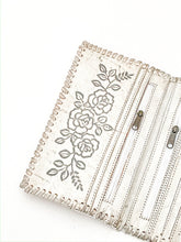 Load image into Gallery viewer, Desert Rose Leather Wallet - Vintage White