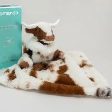 Load image into Gallery viewer, PRE - ORDER Texas Longhorn Highland Cow Soft Toy Soother Comforter 29cm