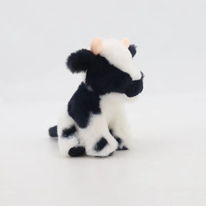 PRE-ORDER Black and White Dairy Cow Soft Toy Plush Mini (11cm)