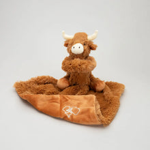 Load image into Gallery viewer, PRE-ORDER Horny Highland Cow Baby Soft Toy Soother Comforter 29cm