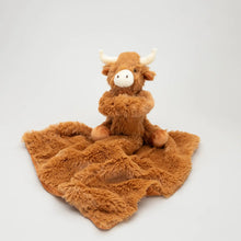 Load image into Gallery viewer, PRE-ORDER Horny Highland Cow Baby Soft Toy Soother Comforter 29cm