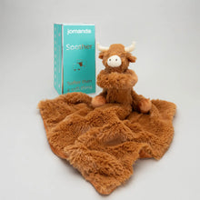 Load image into Gallery viewer, PRE-ORDER Horny Highland Cow Baby Soft Toy Soother Comforter 29cm