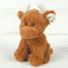 Load image into Gallery viewer, PRE-ORDER Brown Highland Cow Plush Baby Soft Mini Toy - 11cm