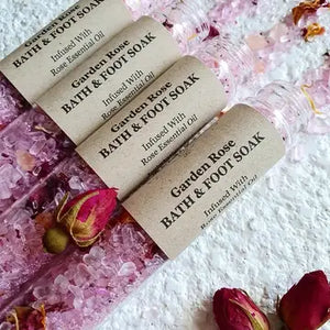 Bath Salt Soak Test Tubes - Garden Rose