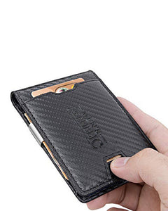 Men's Republic Men's Republic Faux Leather Wallet Money Clip - Black