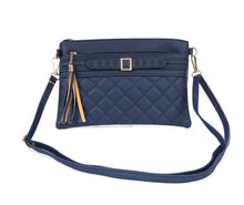 Load image into Gallery viewer, Quilted Crossbody Bag - Navy