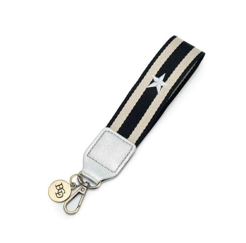 Silver Star Wristlet Strap