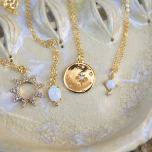 Bo and Ho - Gold Opal Necklace