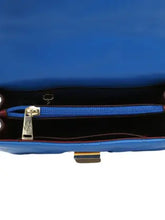 Load image into Gallery viewer, Cyrus Blue Vera May Vegan Leather Cross Body Handbag