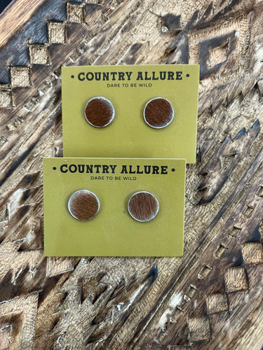 14 MM COWHIDE STUDS - TAN