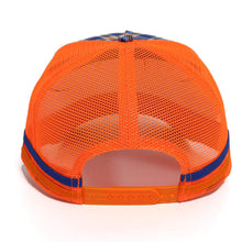 Load image into Gallery viewer, Homeward Bound Gulf Country Trucker cap - Orange/Navy Check