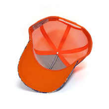 Load image into Gallery viewer, Homeward Bound Gulf Country Trucker cap - Orange/Navy Check