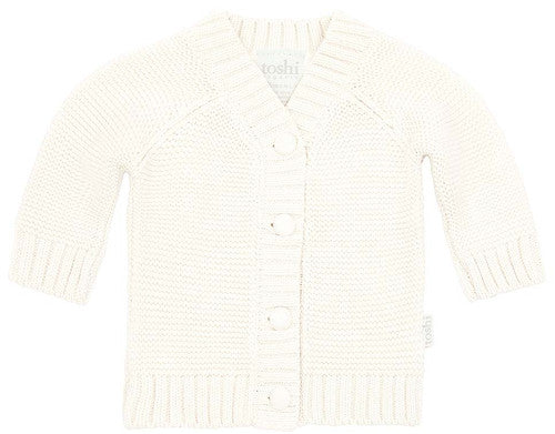 Toshi - Organic Cardigan Andy - Cream