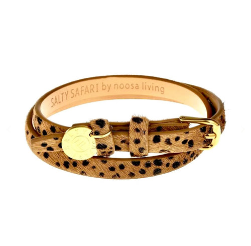 Leather Wrap - Textured Leopard Leather