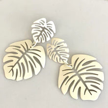 Load image into Gallery viewer, Tropical Palm Dangles Cream