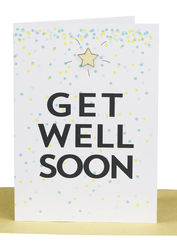 Get Well Soon Greeting Card-Confetti