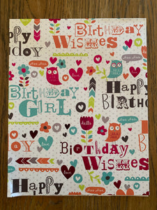 Wrapping Paper - Birthday Wishes (E3642)