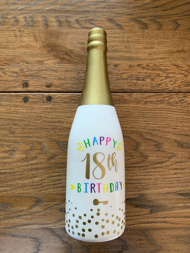 18th Birthday Wine Bottle Money Box