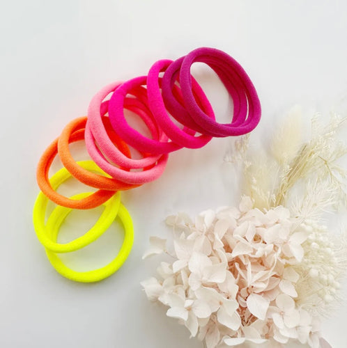 Metal Free Hair ties 4.5cm - The Neon