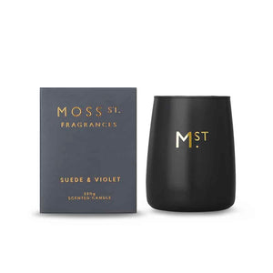 MOSS STREET - SUEDE & VIOLET SCENTED SOY CANDLE