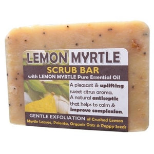 HARMONY SOAPWORKS Soap  Scrub Bar - Lemon Myrtle 140g