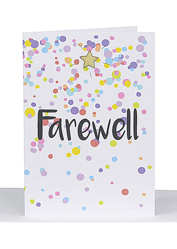 Farewell Greeting Card – Confetti