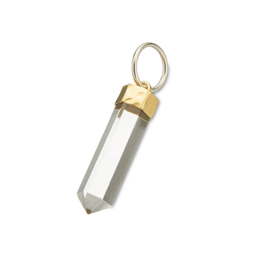 Crystal quartz healing charm - Palas Jewellery