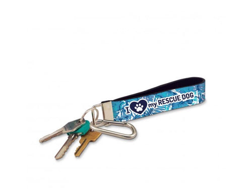 Wristband Keyring Rescue Dog