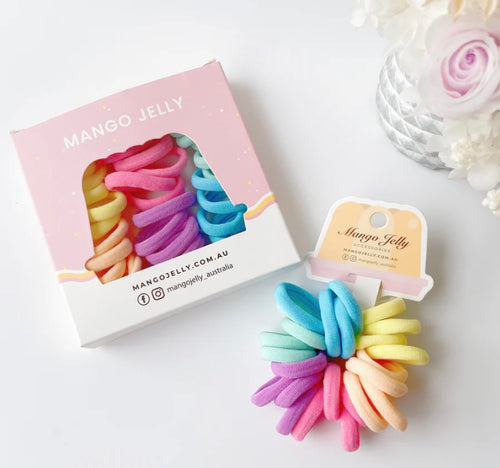 Metal Free Hair ties (3cm) - The Classic Pastel