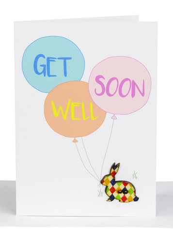 Get Well Greeting Card – Pattern Bunny