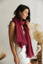 Load image into Gallery viewer, Scarf ~ French Riviera ~ Wine