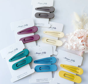 Large pastel coated alligator clips