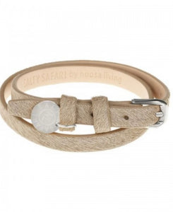 Leather Wrap - Textured Butter Leather Silver