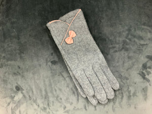 IVYS - faux leather bow gloves