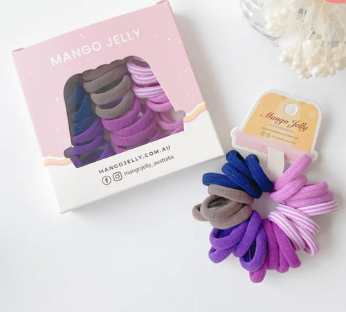 Metal Free Hair ties (3cm) - Magic Purple