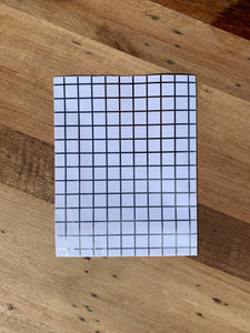 Wrapping Paper - White & Silver Squares (E4739)