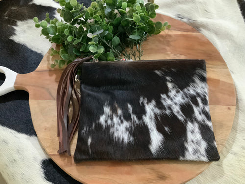 Clare Cowhide Clutch Large - 033