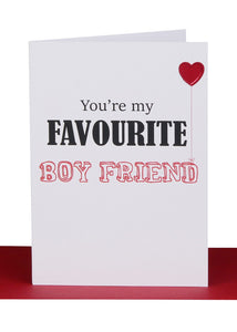 Greeting Card - “Favourite Boy Friend”